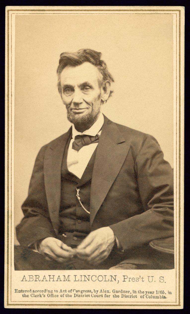 Portrait of Lincoln by Alexander Gardner by Alexander Gardner