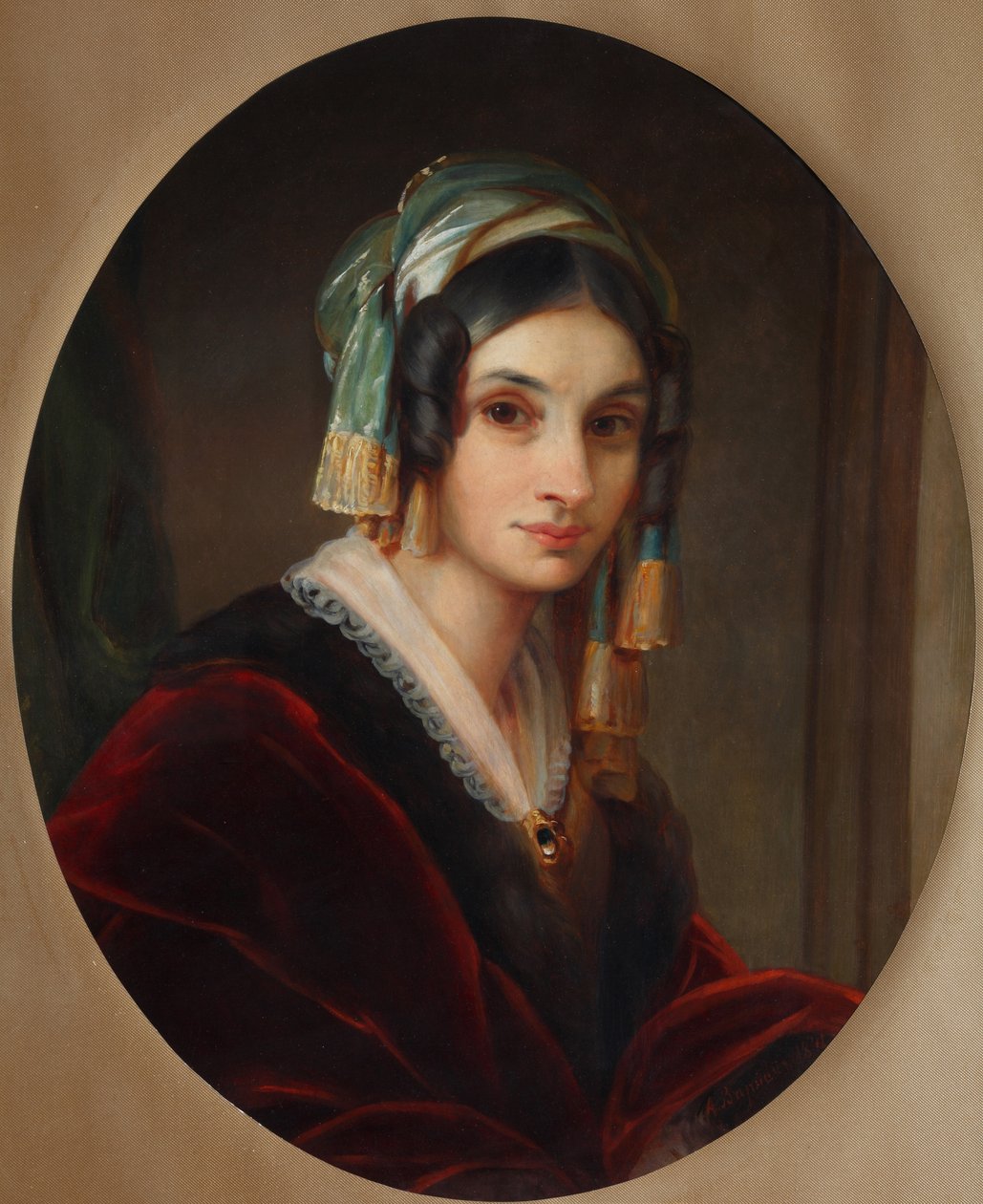 Portrait of Alexandra Smirnova-Rosset 1809-1882, 1841 by Alexander Grigoryevich Varnek