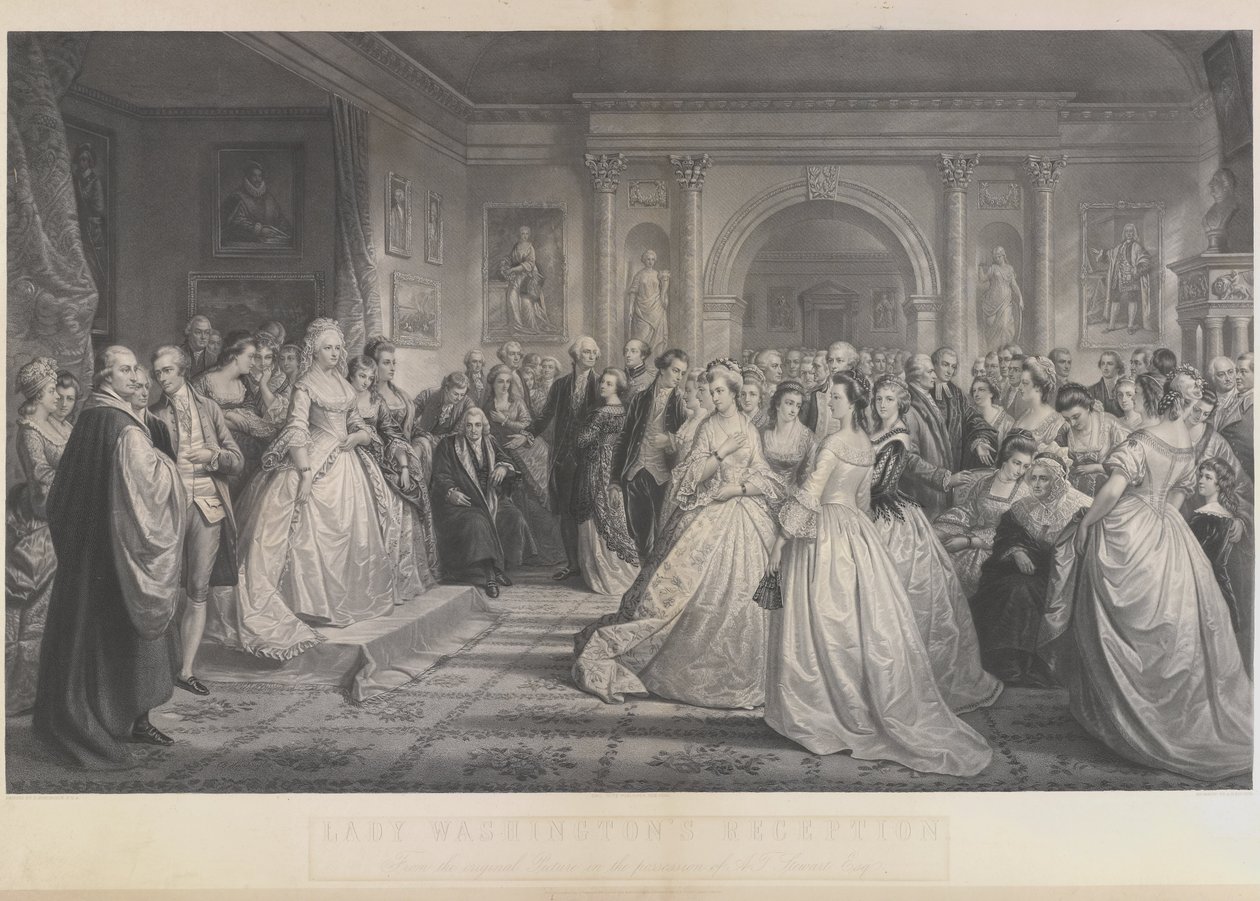 The Republican Court (Lady Washington’s Reception Day) by Alexander Hay Ritchie