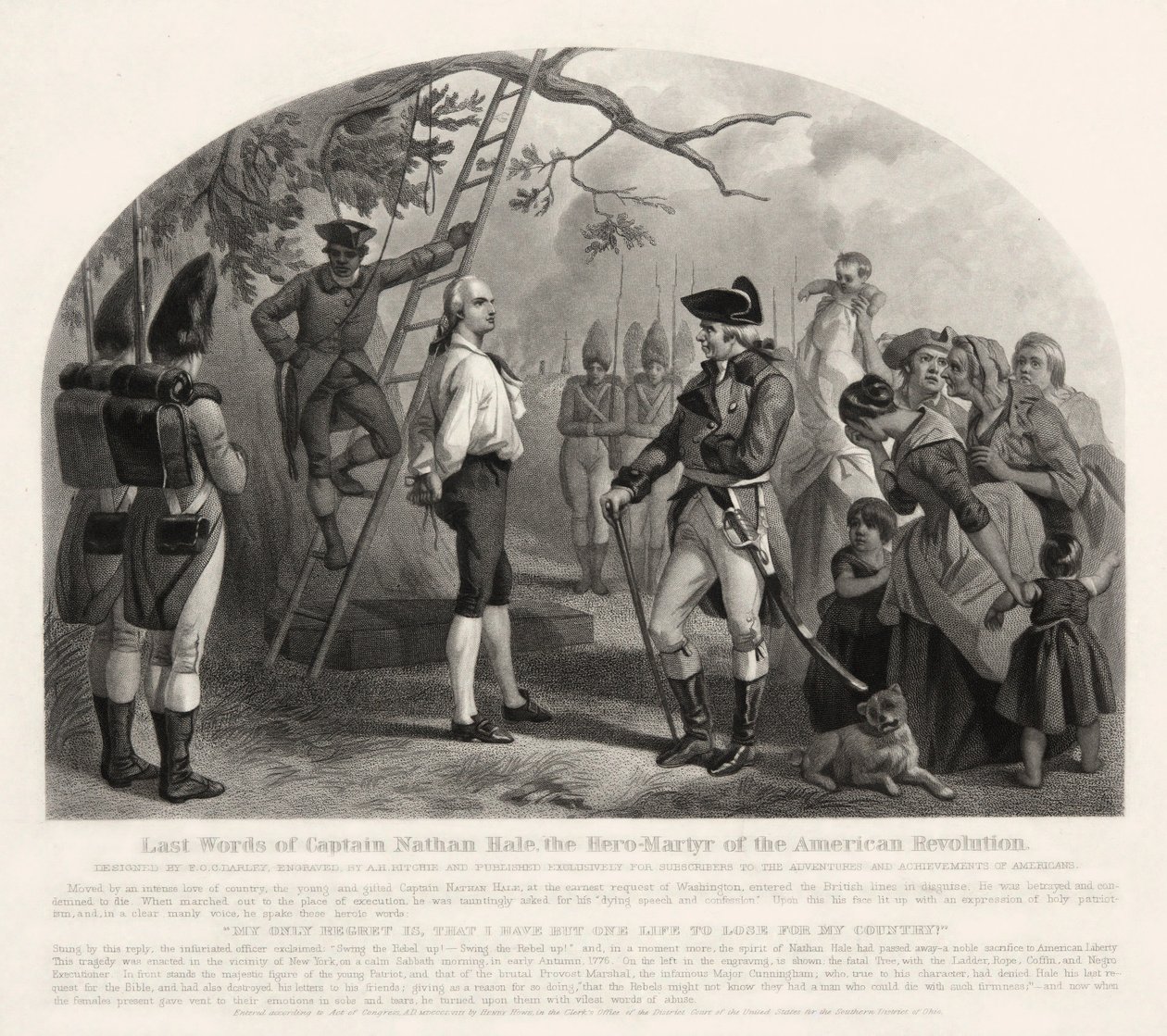 Last Words of Capt. Nathan Hale by Alexander Hay Ritchie