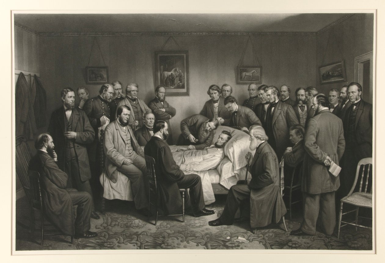 Lincoln on his deathbed by Alexander Hay Ritchie