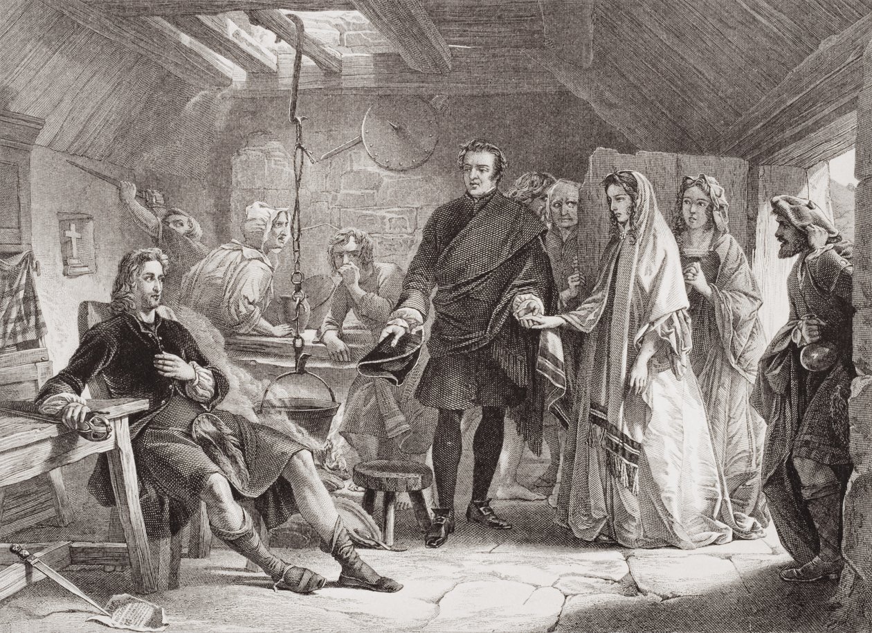 The First Meeting of Prince Charles and Flora Macdonald on the Island of South Uist, 1747, from 