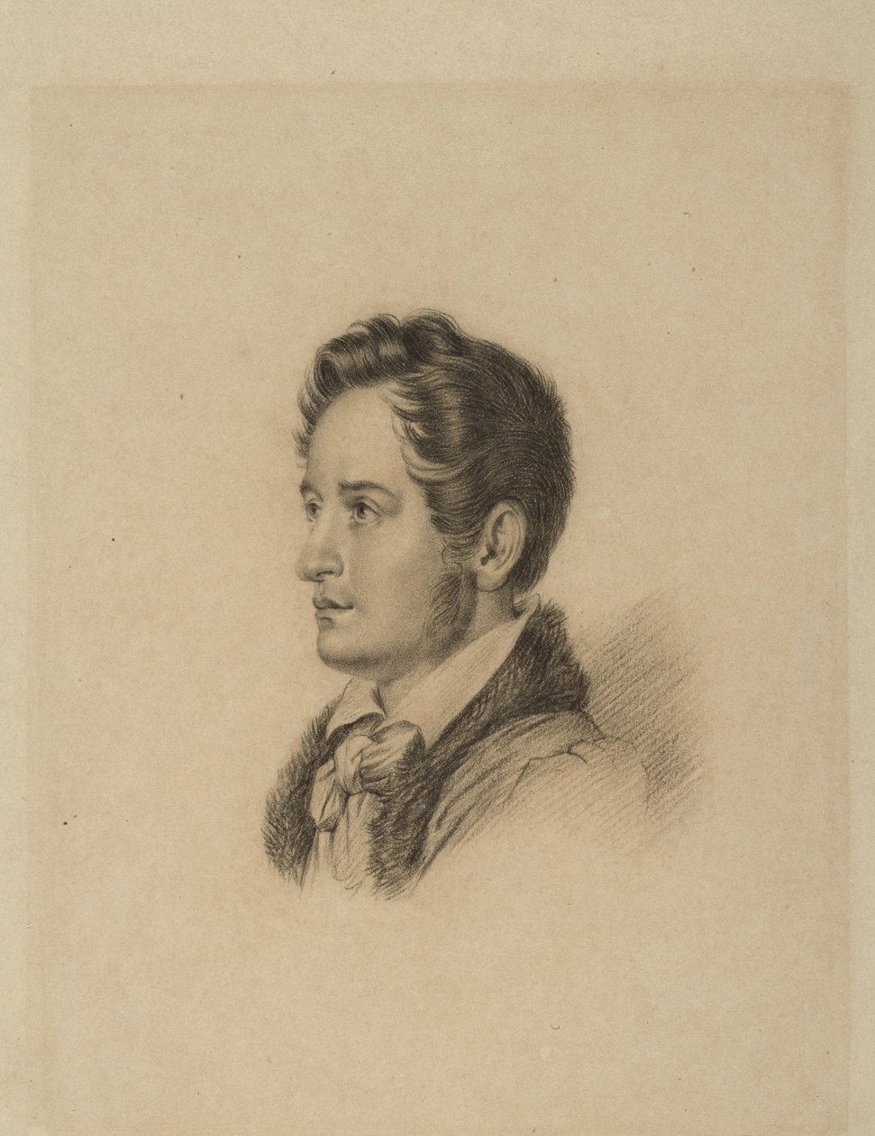 Portrait of the Author Alexander Herzen, c. 1836 by Alexander Lavrentievich Vitberg