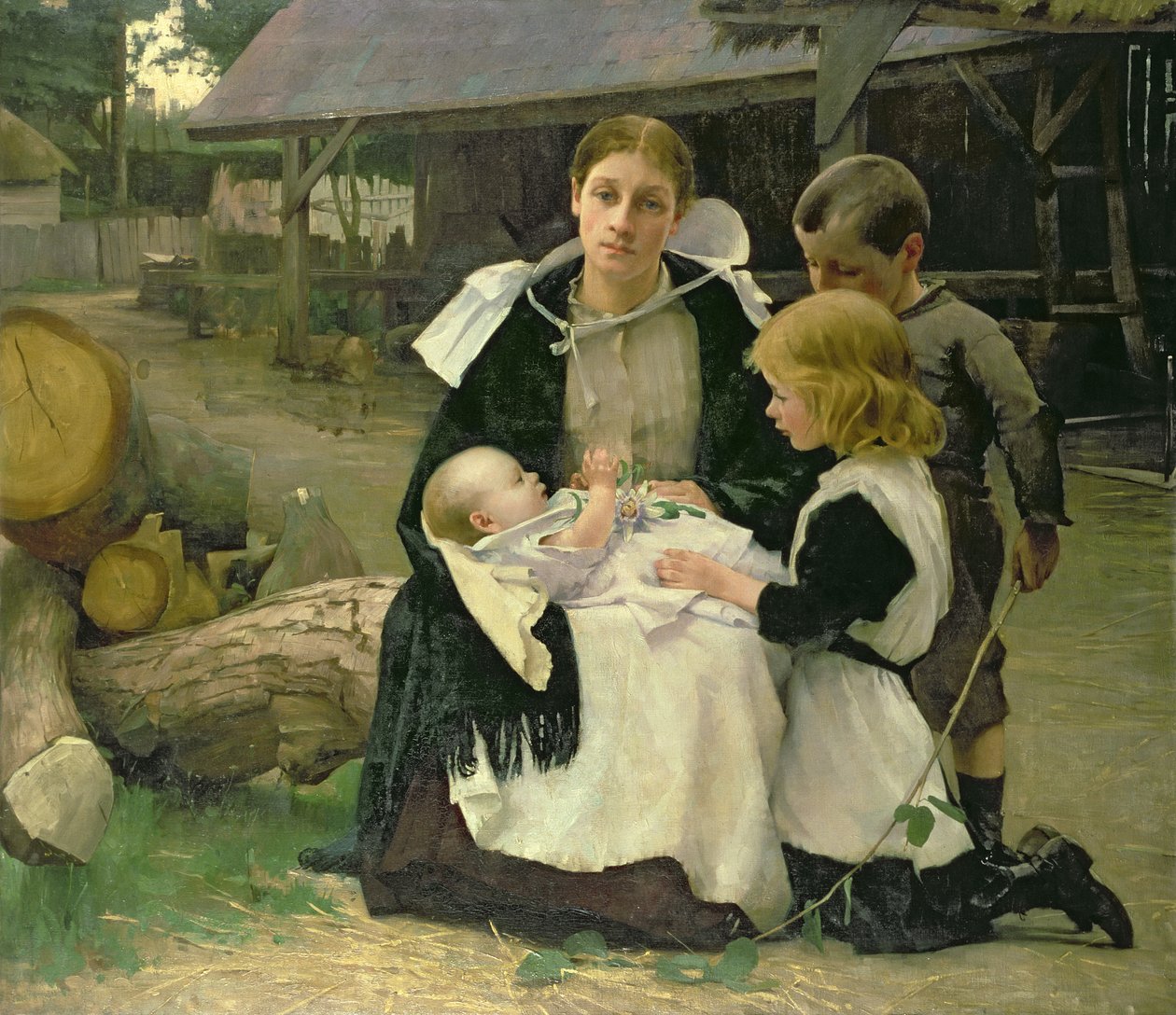 The New Baby by Alexander Mann