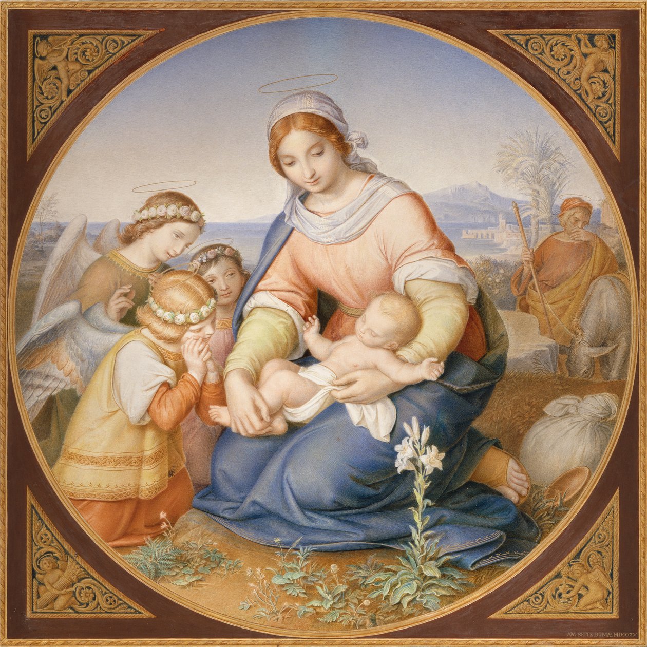 The Rest on the Flight into Egypt by Alexander Maximilian Seitz