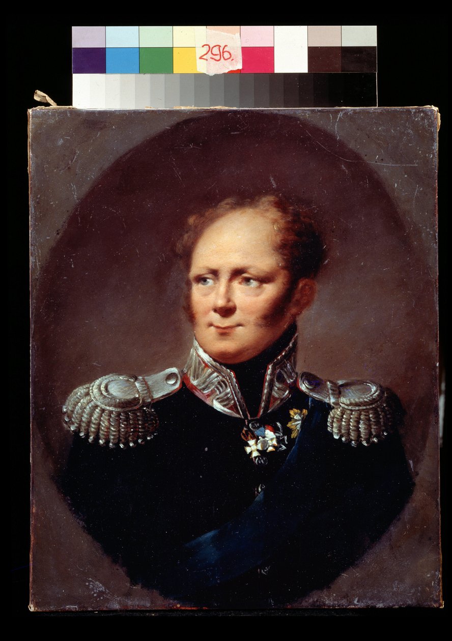 Portrait of the Emperor Alexander I by Alexander Molinari
