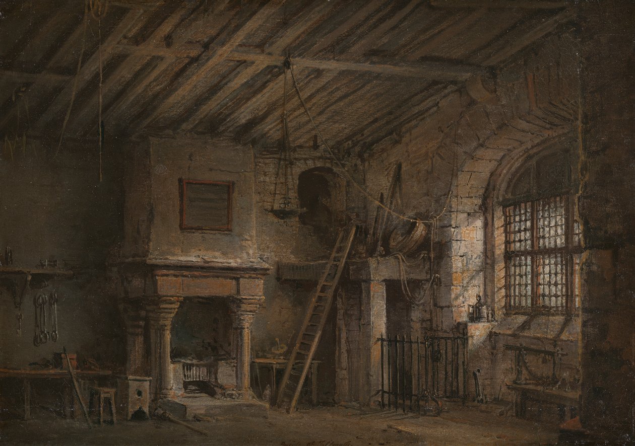 Stage Design for Heart of Midlothian; The Tolbooth by Alexander Nasmyth