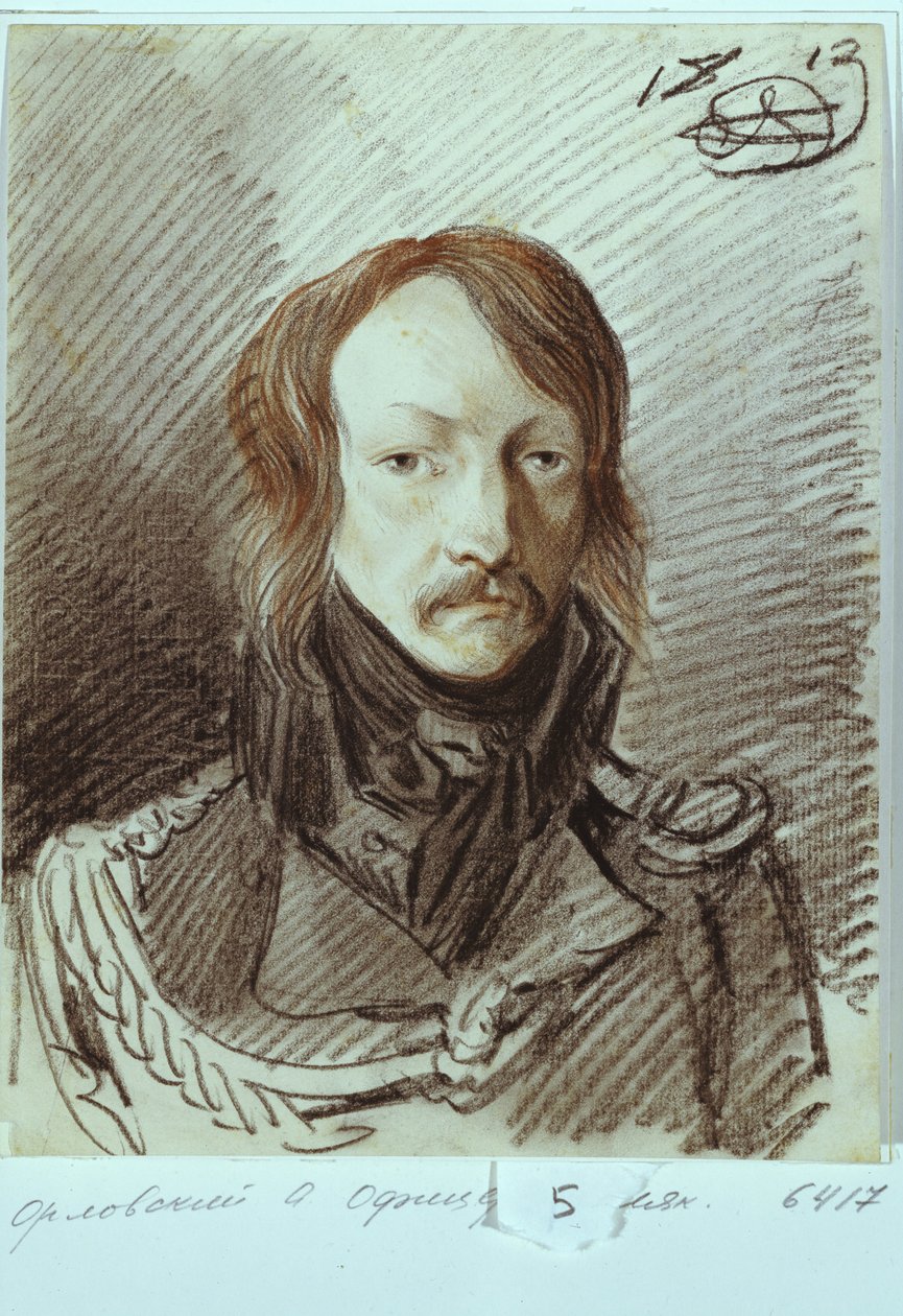 Portrait of Alexei Pavlovich Lanskoy by Alexander Osipovich Orlowski