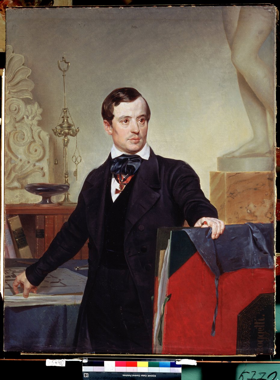 Portrait of the Painter and Architect Alexander Briullov by Alexander Pavlovich Briullov