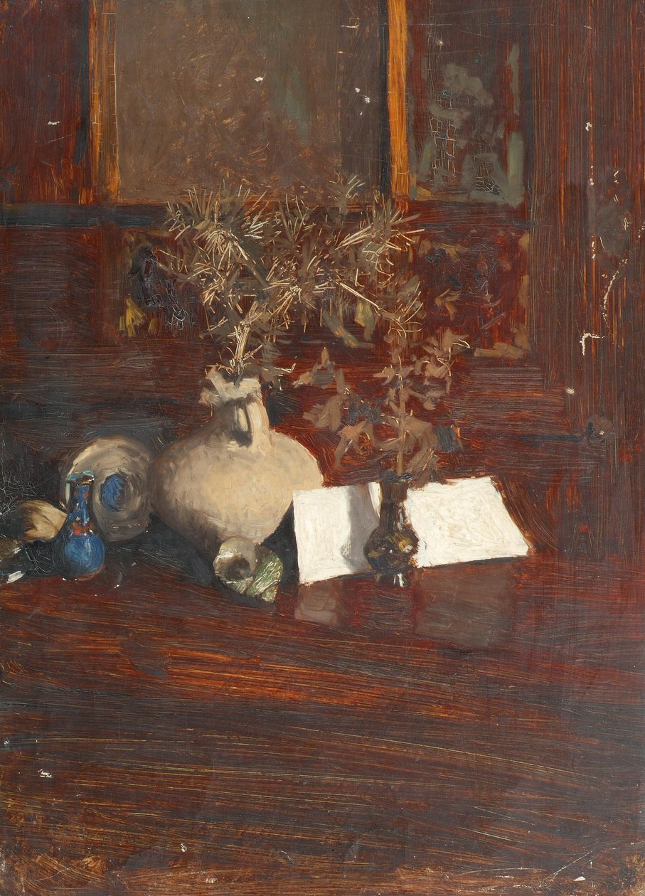Still Life with Thistles by Alexander Rothaug
