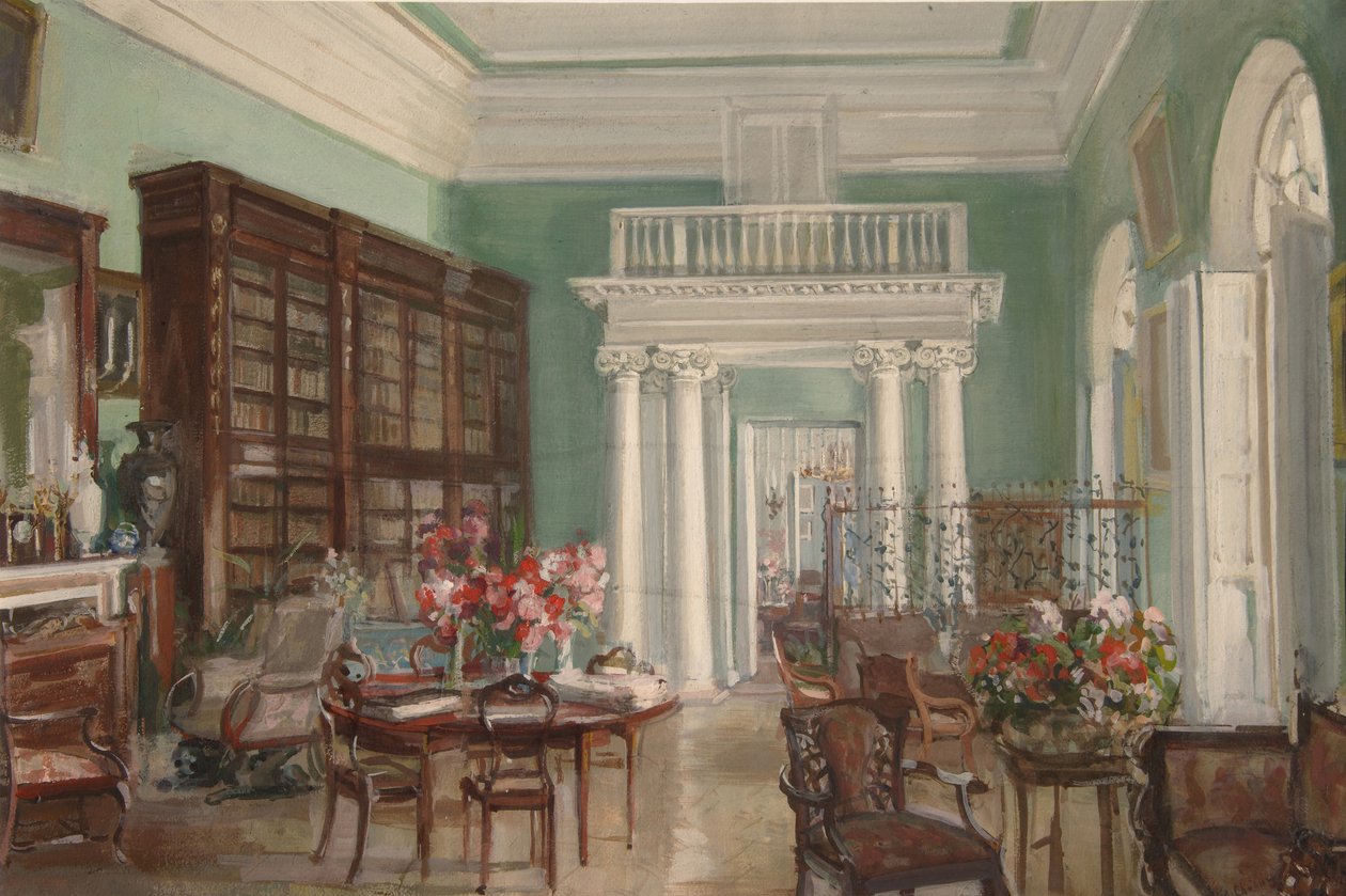Interior of the Library in the Golitsyn