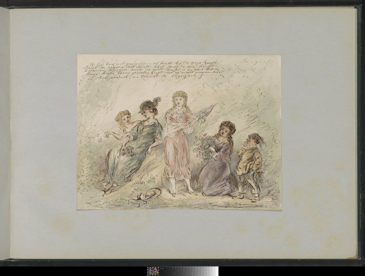 Landscape with Four Girls and a Boy by Alexander Ver Huell