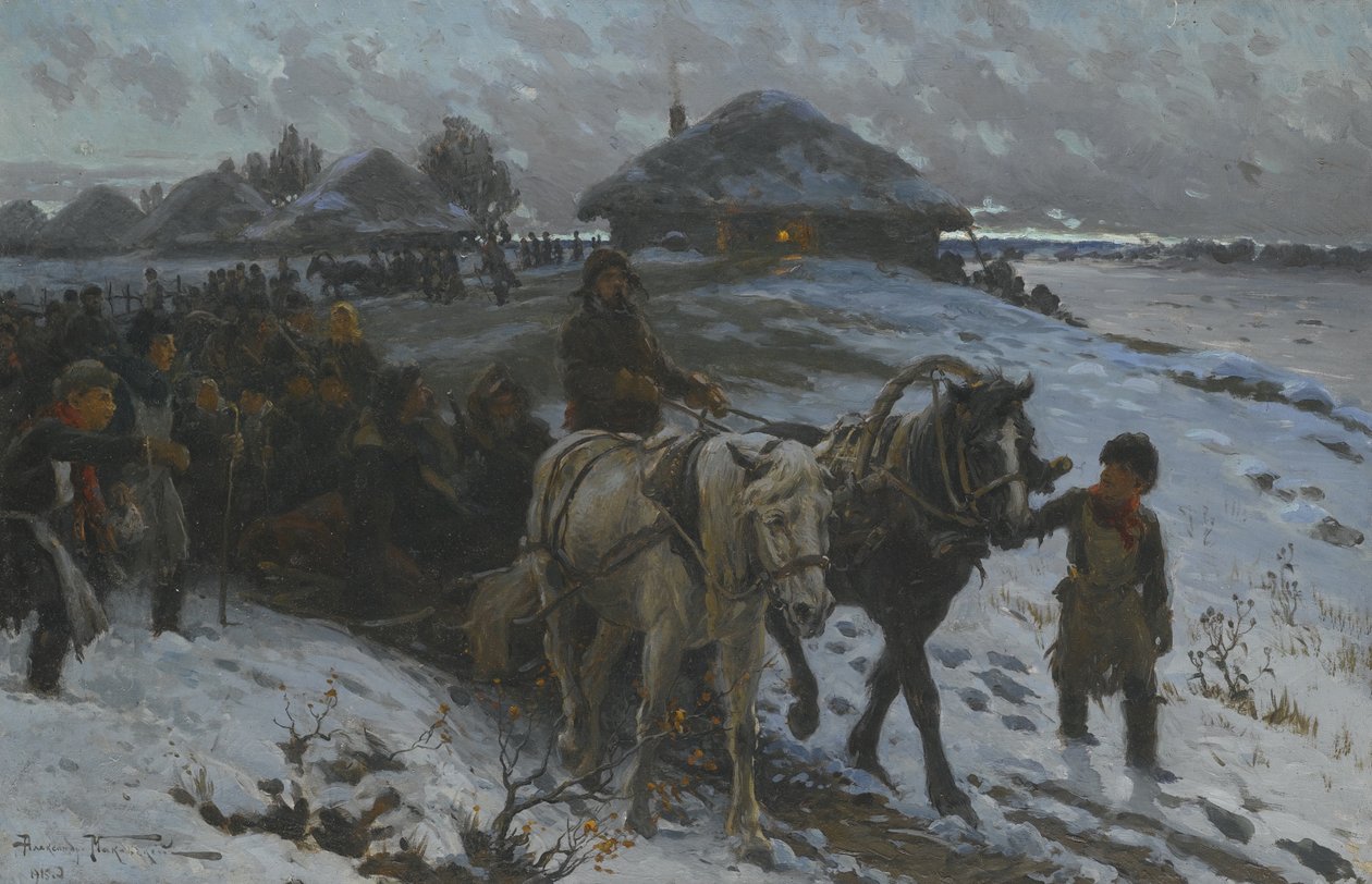 Leaving for the Hunt by Alexander Vladimirovich Makovsky
