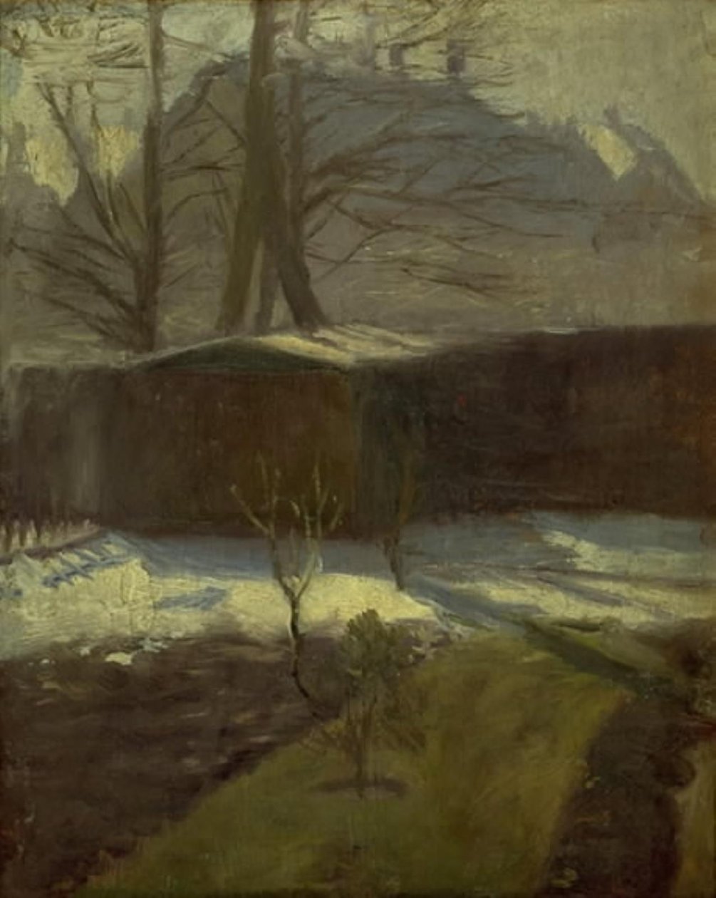 A Garden in Winter, Helenevej. Copenhagen by Alexander Wilde