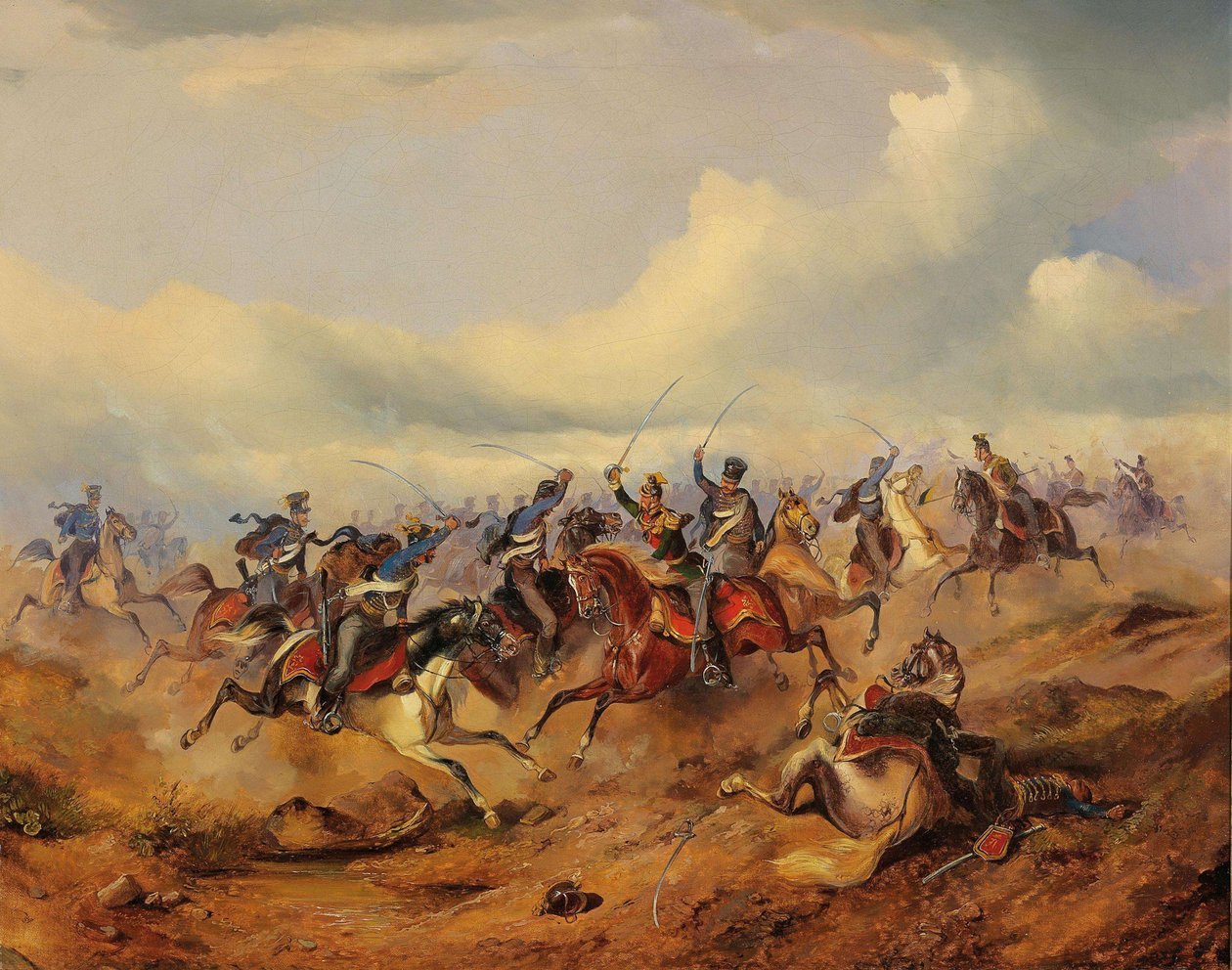 A Scene from the Hungarian Revolution of 1848-1849, c. 1850 by Alexander von Bensa