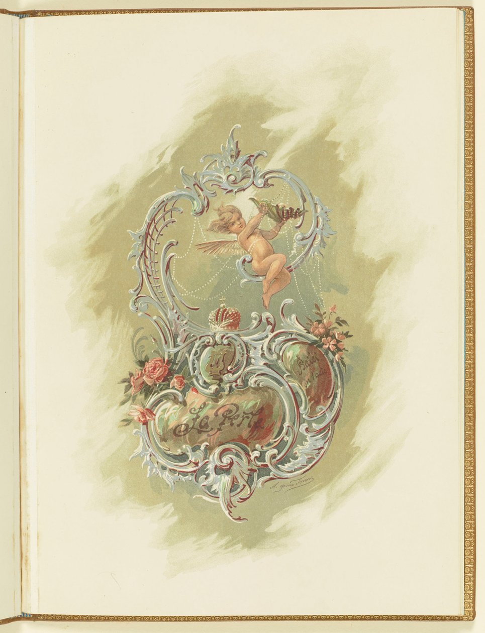 Program for the Ballet La Perle by Marius Petipa and Riccardo Drigo by Alexander von Hohen