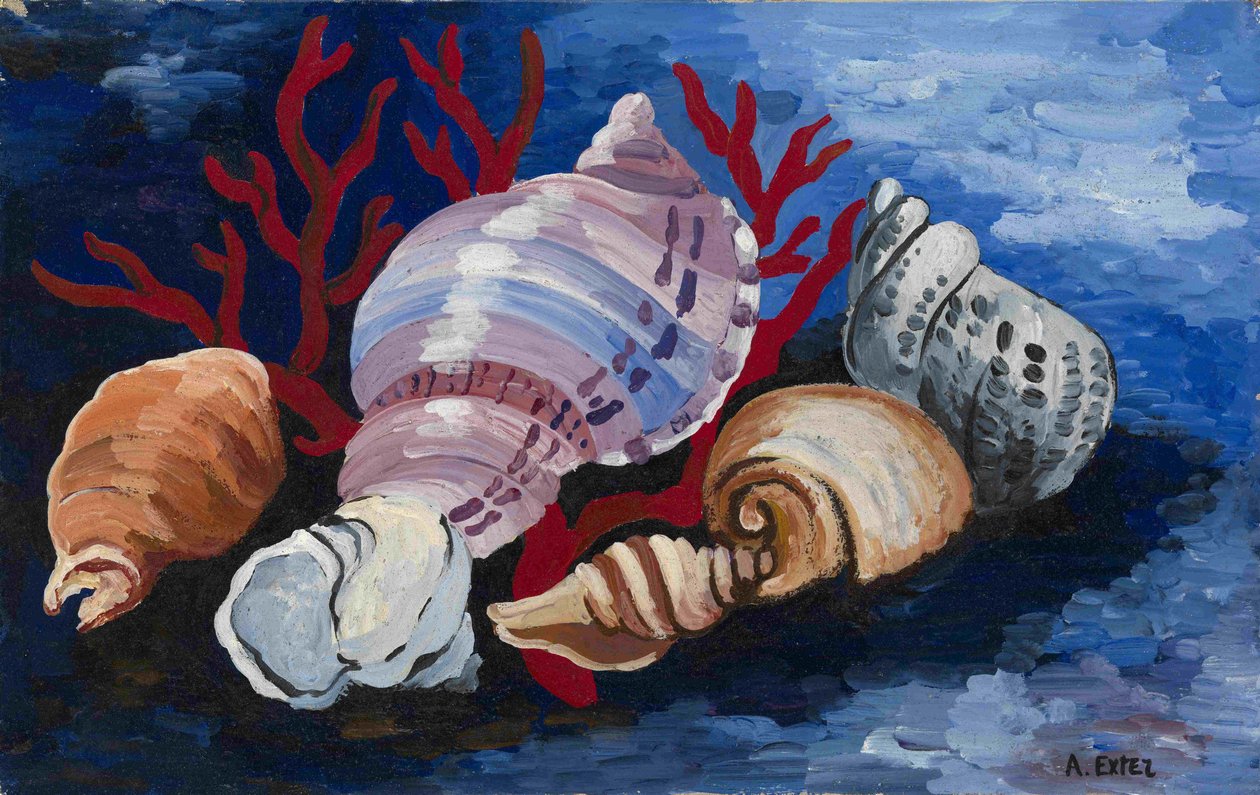 Still Life with Sea Shells by Alexandra Alexandrowna Exter