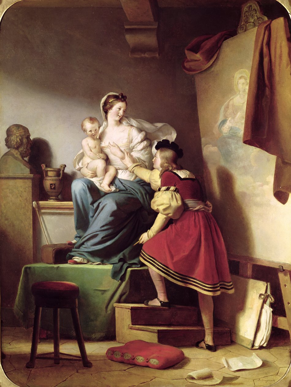Raphael Adjusting his Model's Pose for his Painting of the Virgin and Child
