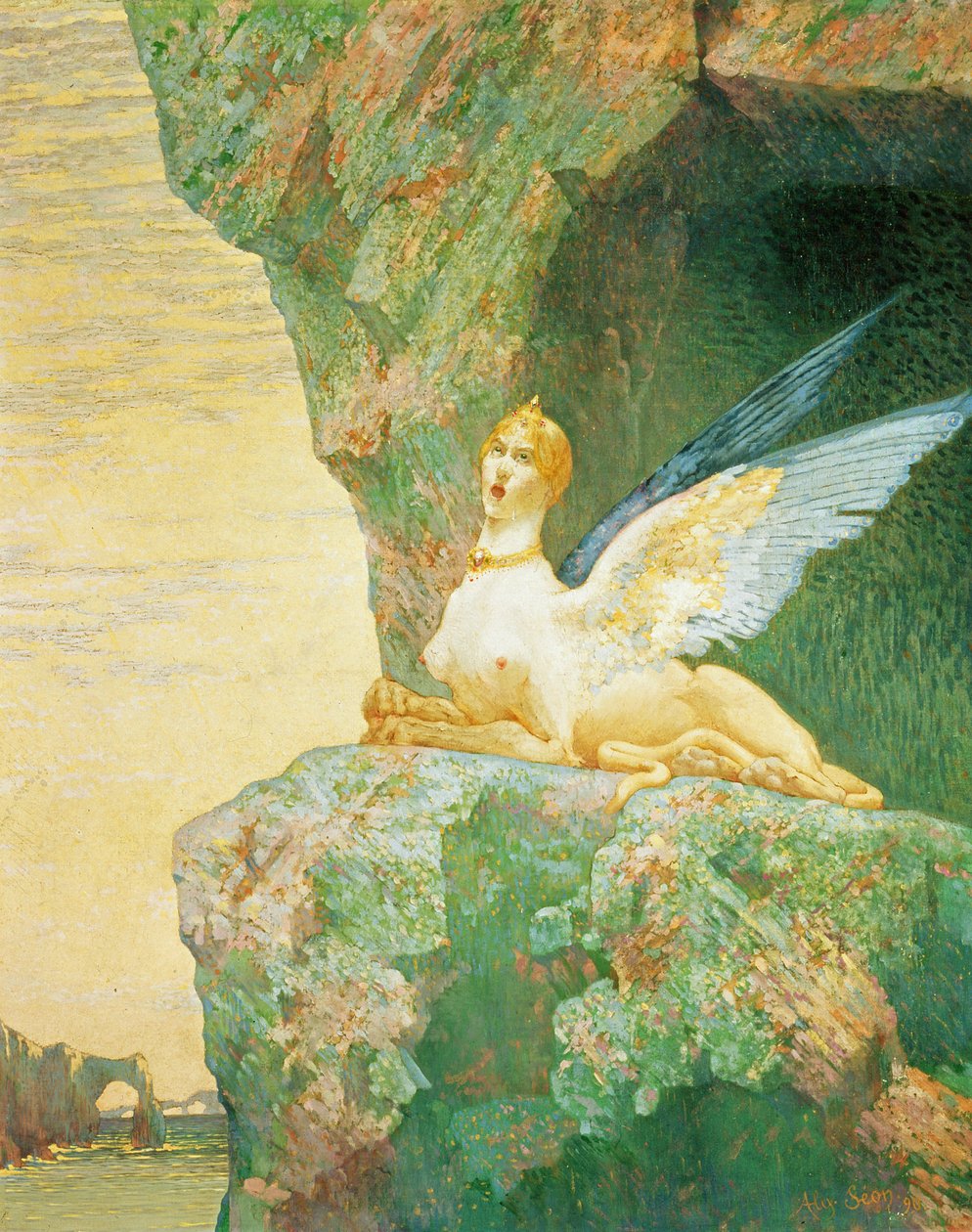 The Despair of the Sphinx by Alexandre Seon: Fine art print
