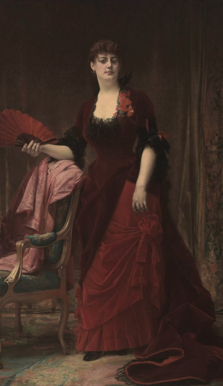 Portrait of Arabella Worsham (later Arabella Huntington) by Alexandre Cabanel
