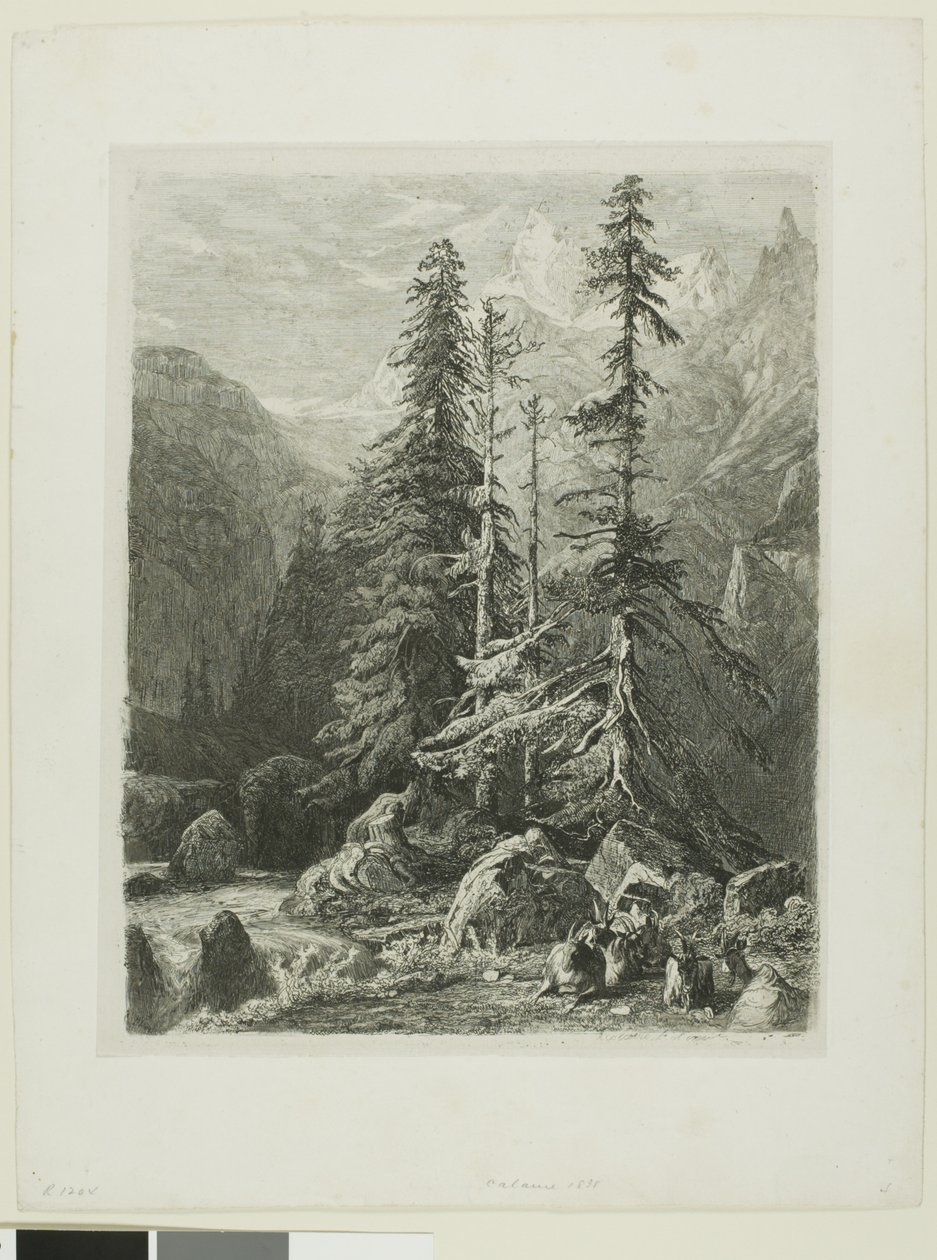 Alpine Landscape by Alexandre Calame