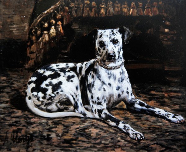 Portrait of a Dalmatian by Alexandre Clarys