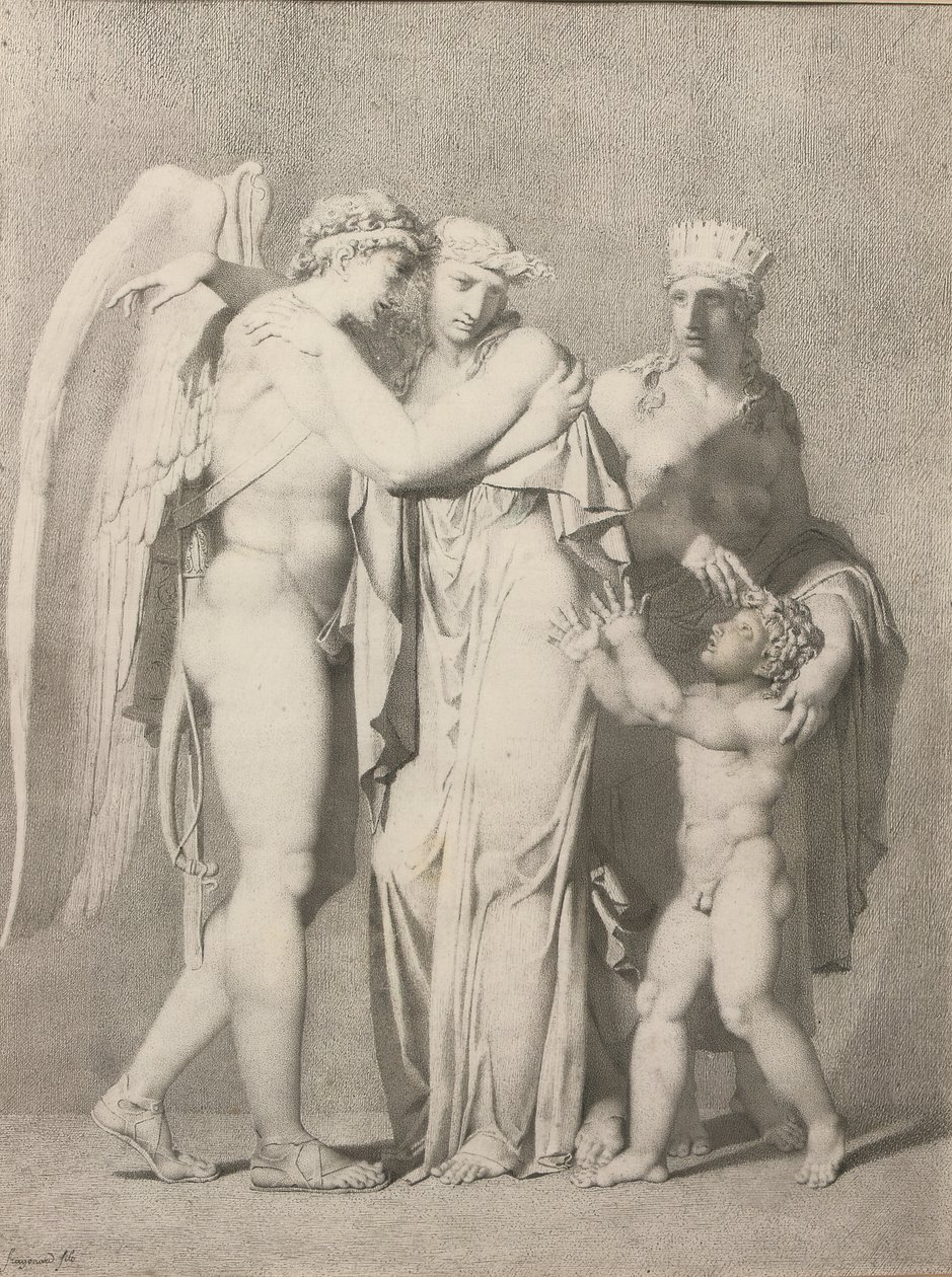 Cupid and Psyche by Alexandre Evariste Fragonard