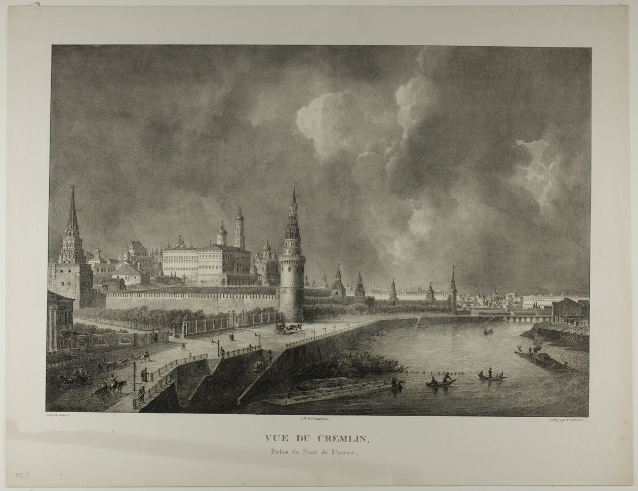 View of the Kremlin from the Stone Bridge by Alexandre Evariste Fragonard