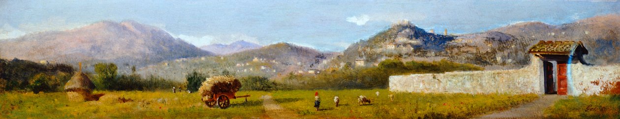 Tuscan Landscape by Lorenzo Gelati by Nicolas Toussaint Charlet