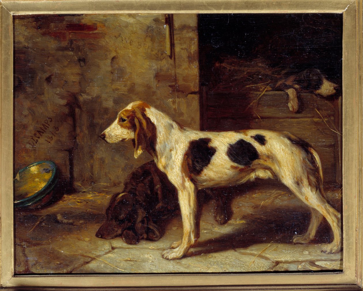 Dogs Brifauts by Alexandre Gabriel Decamps