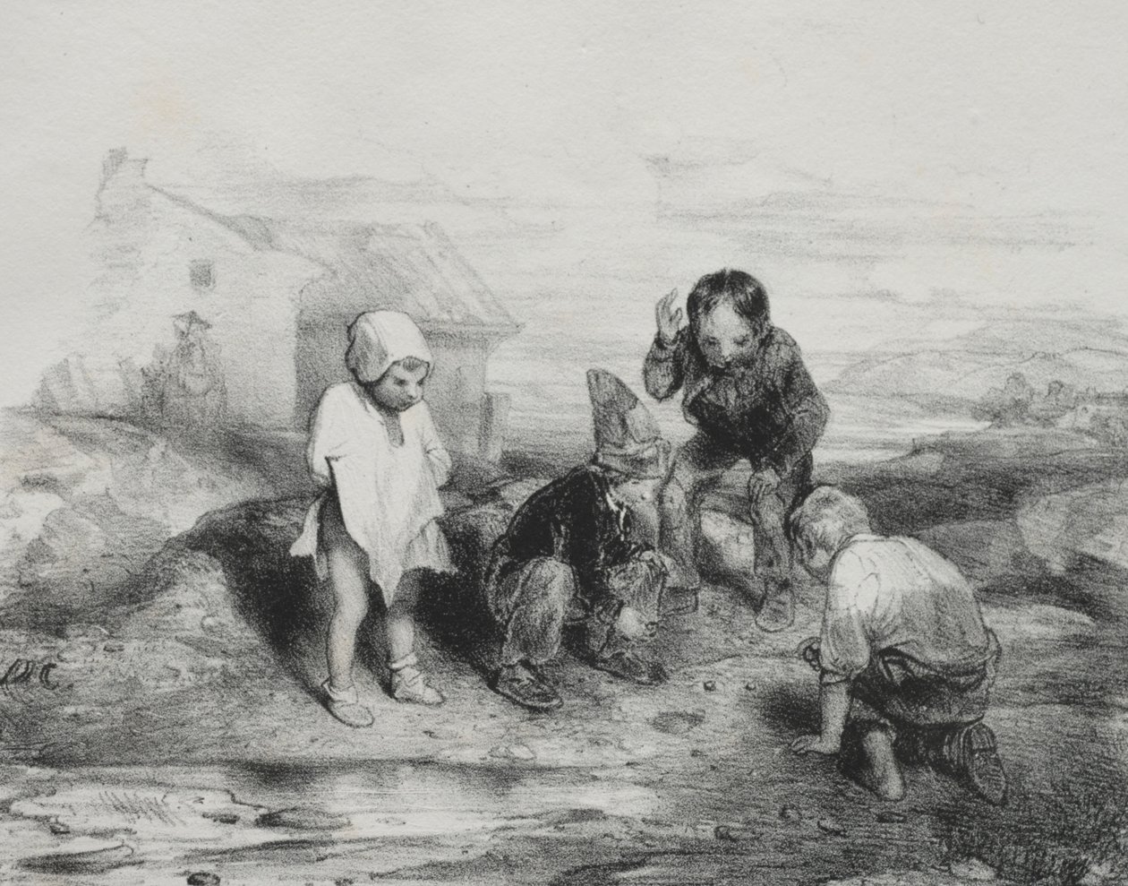 The Deciding Throw by Alexandre Gabriel Decamps