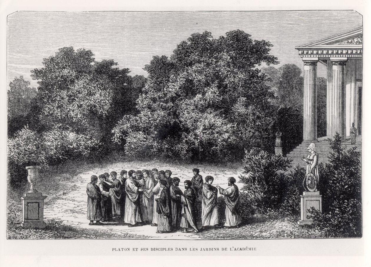 Plato and His Disciples in the Garden of the Academy by Alexandre de Bar