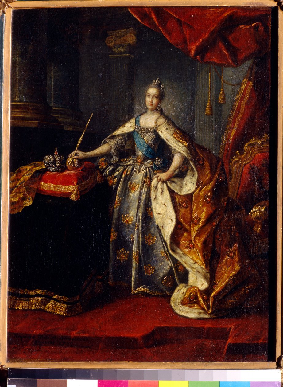 Portrait of Empress Catherine II of Russia by Alexei Petrovich Antropov
