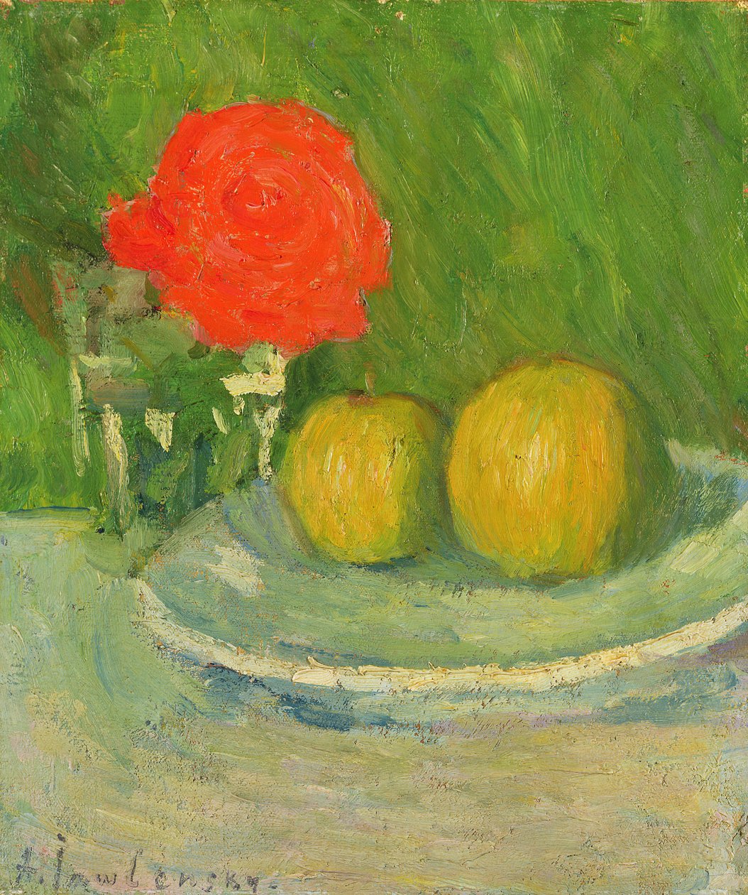 Apples and a Rose, 1905 by Alexej von Jawlensky