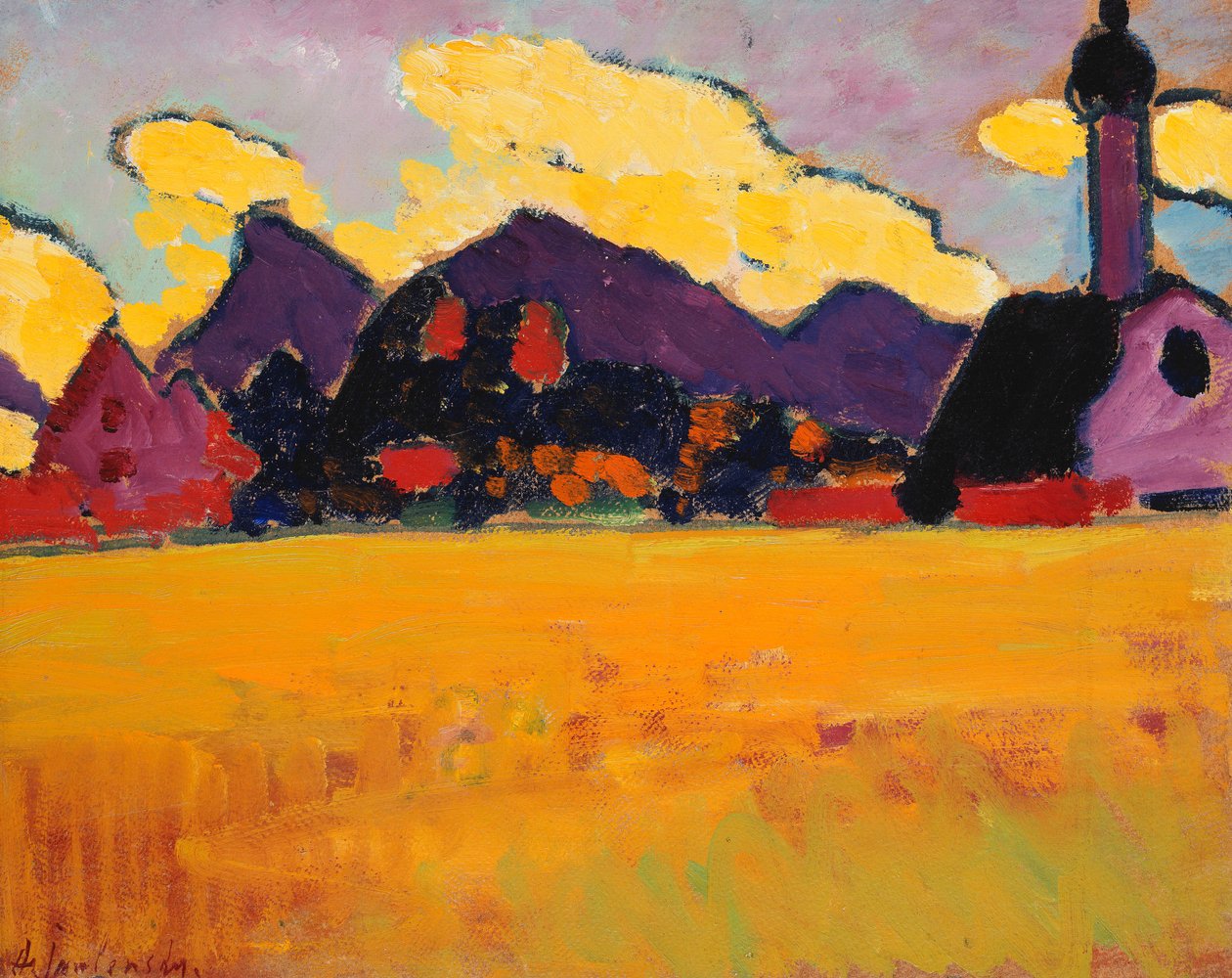 Landscape near Murnau by Alexej von Jawlensky