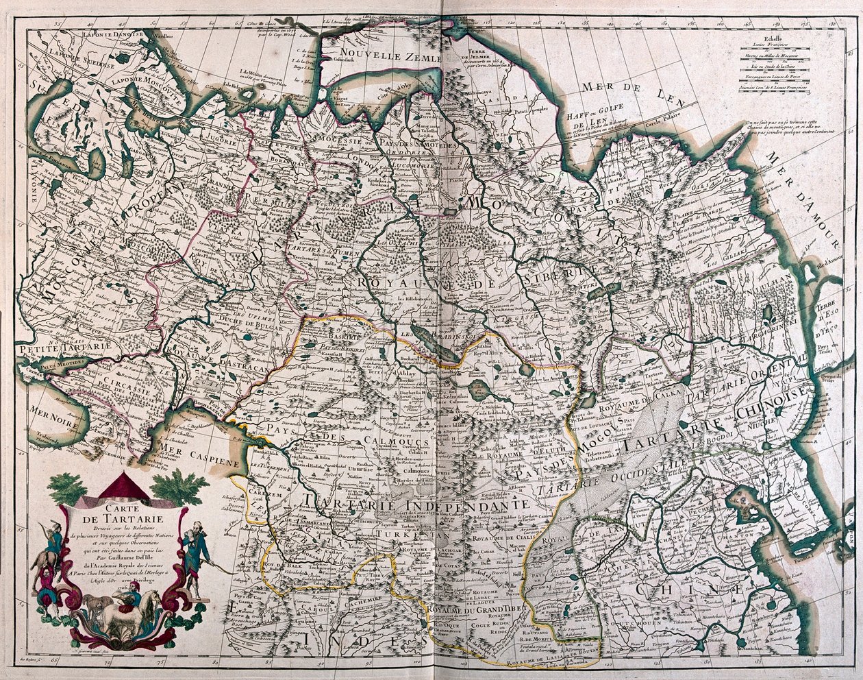 Empire of Russia and Tartary by Alexis Hubert Jaillot