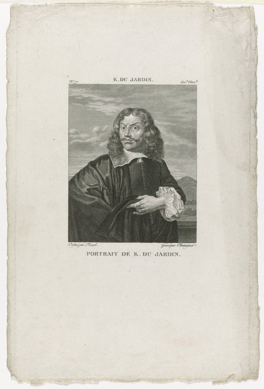Portrait of Karel Dujardin (Galerie du Musée Napoléon) by Alexis Chataigner