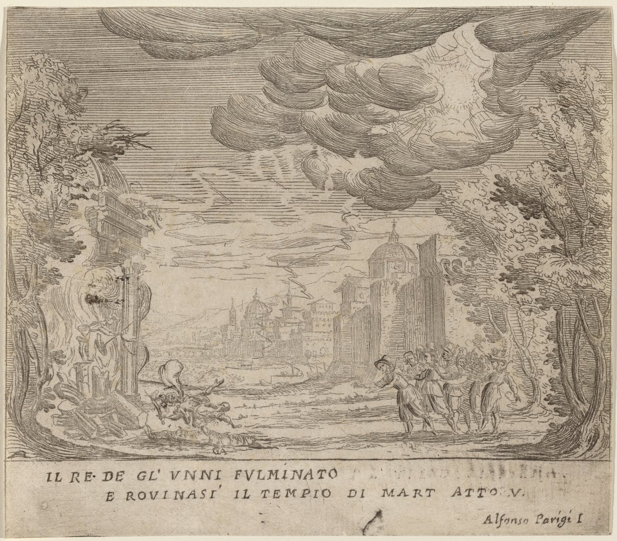The Striking of the King of the Huns and the Collapse of the Rule of Mart by Alfonso Parigi II