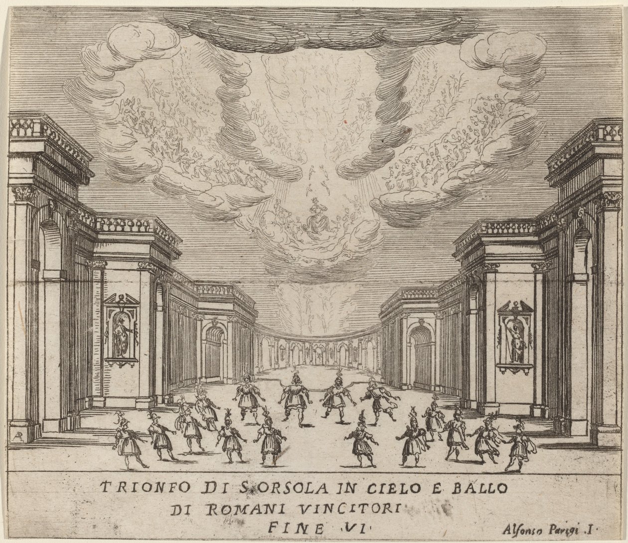 The Triumph of Saint Ursula in Heaven and the Roman Conquerors by Alfonso Parigi II