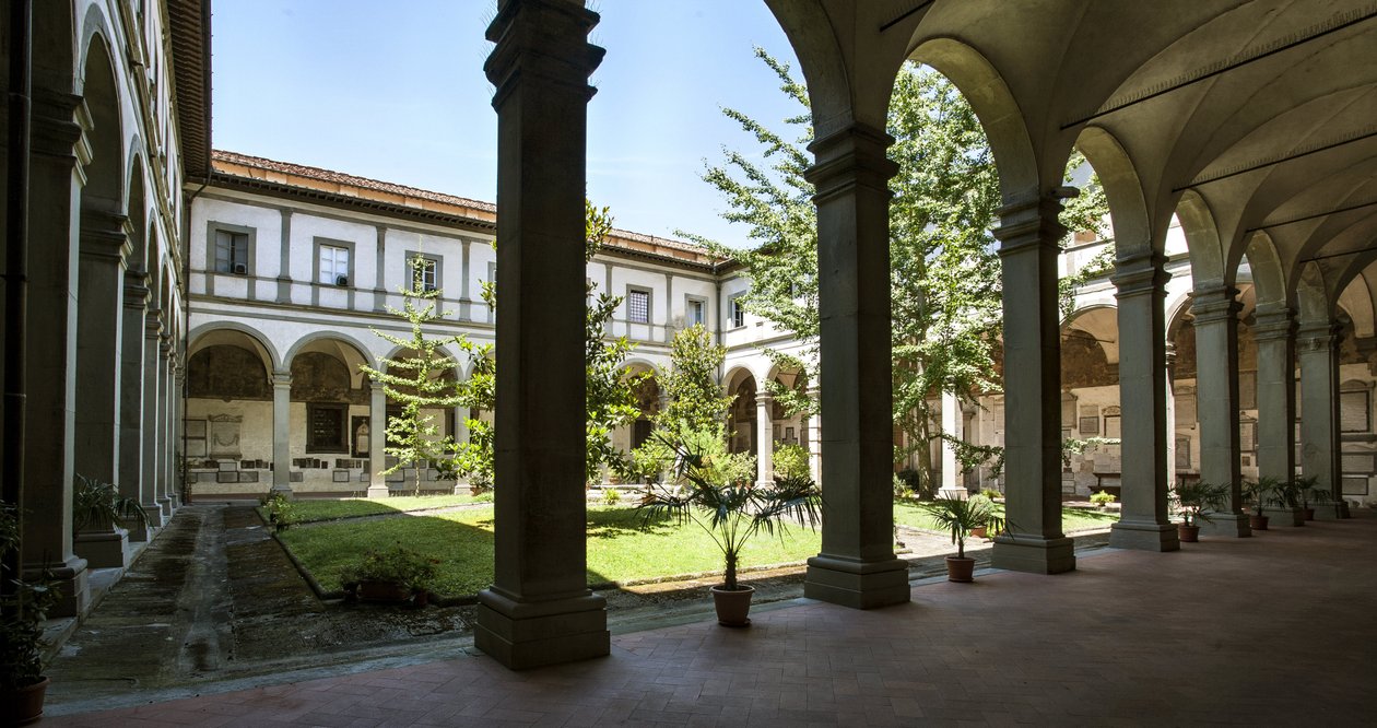 View of the Cloister of the Dead, Basilica of the Holy Spirit by Alfonso the Younger (attr. to) Parigi