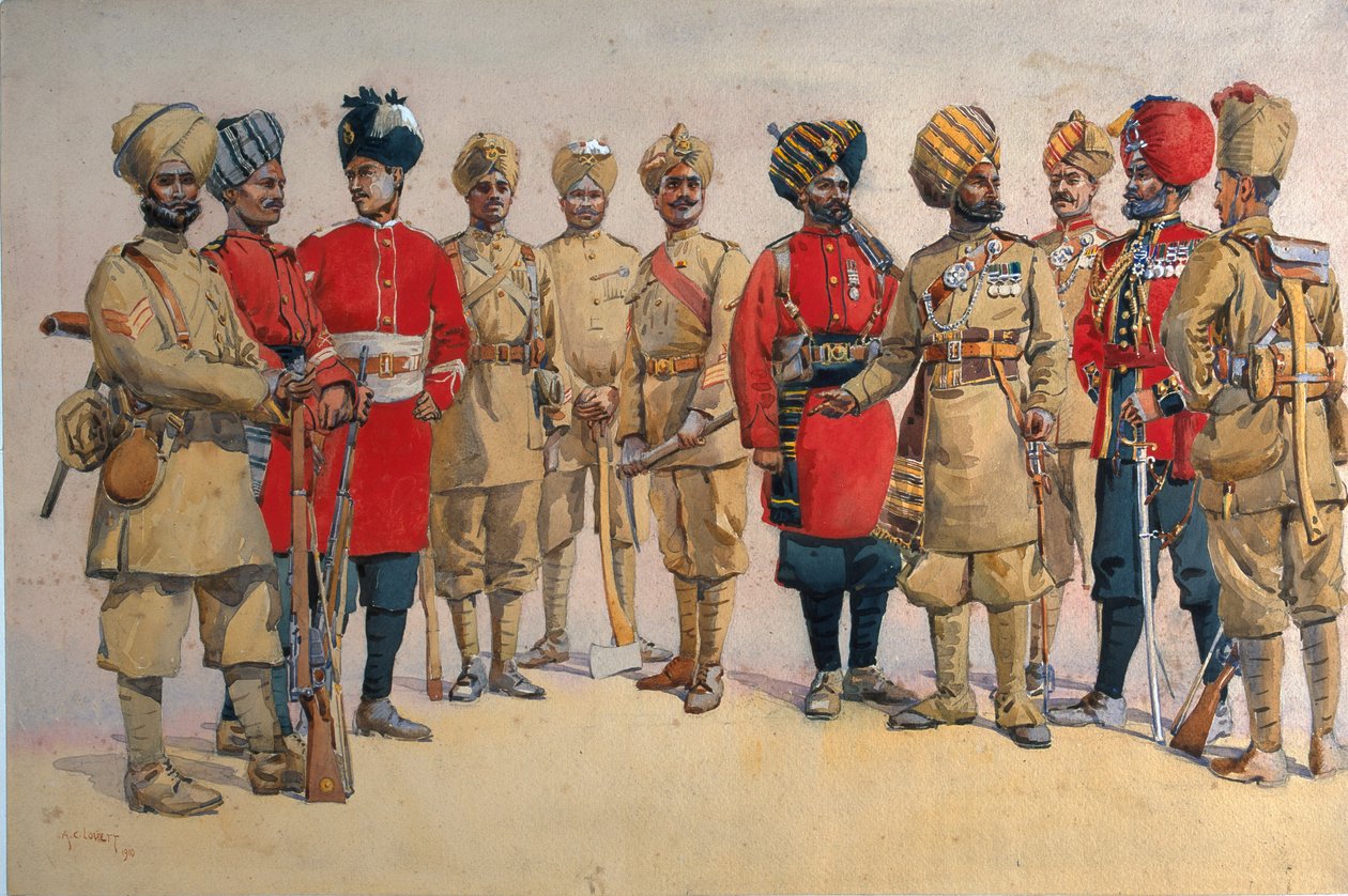 Soldiers of the Pioneer Regiments, illustration for 