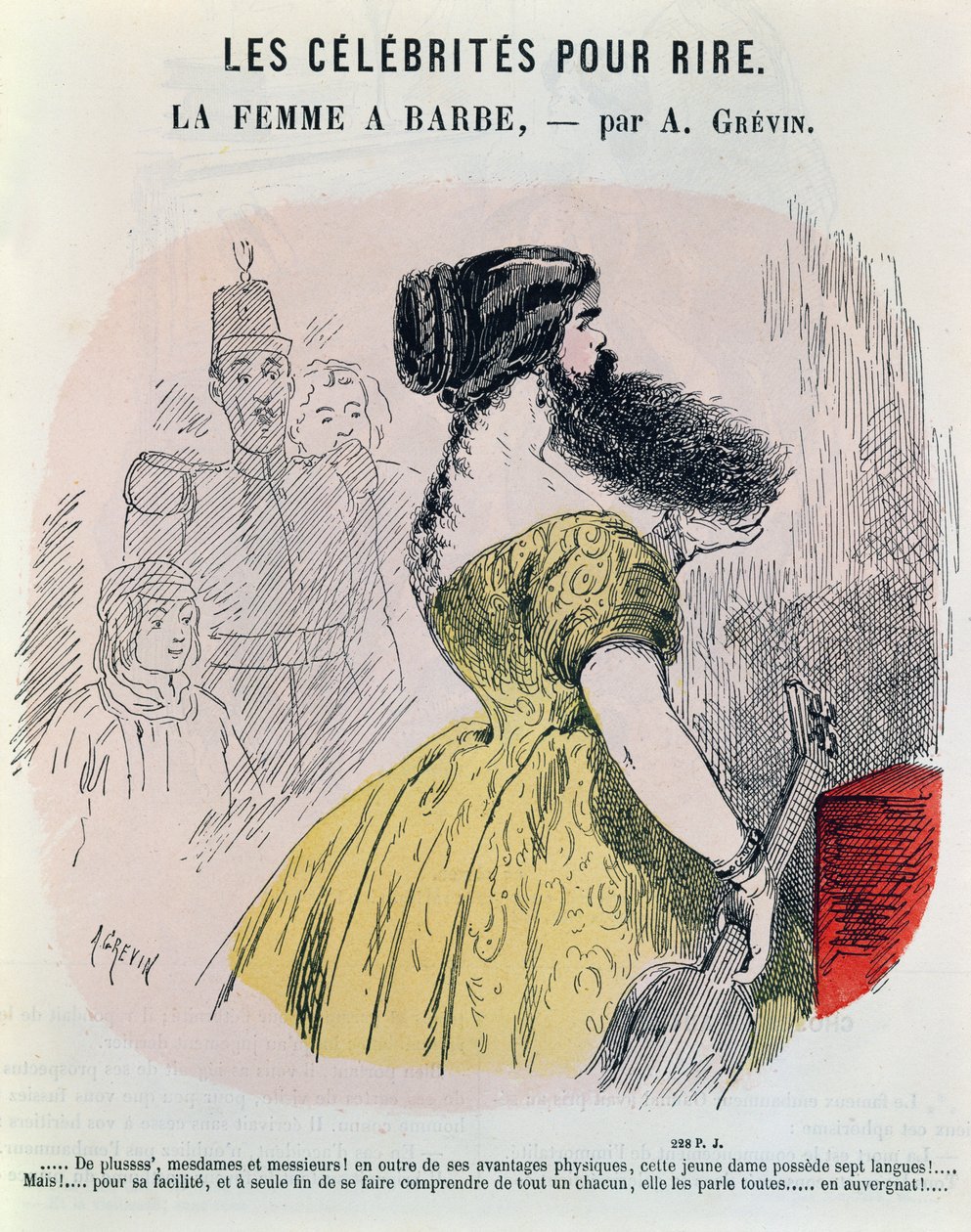 A Bearded Lady by Alfred Grevin