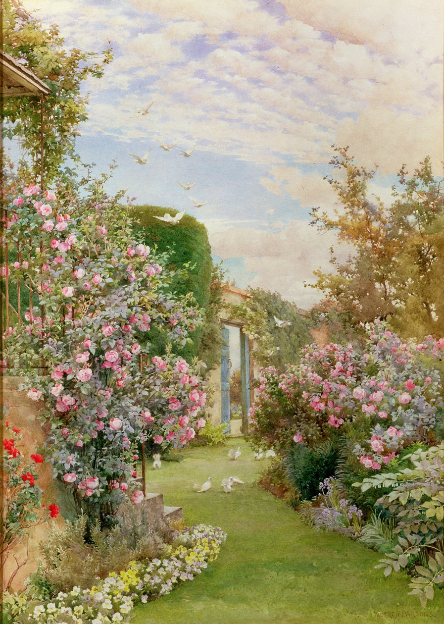 China Roses, Broadway by Alfred Parsons