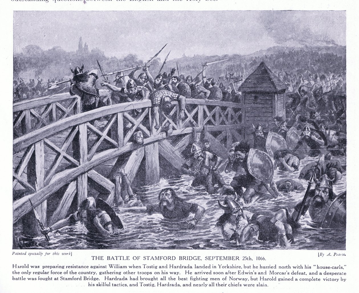 The Battle of Stamford Bridge AD1066 by Alfred Pearse
