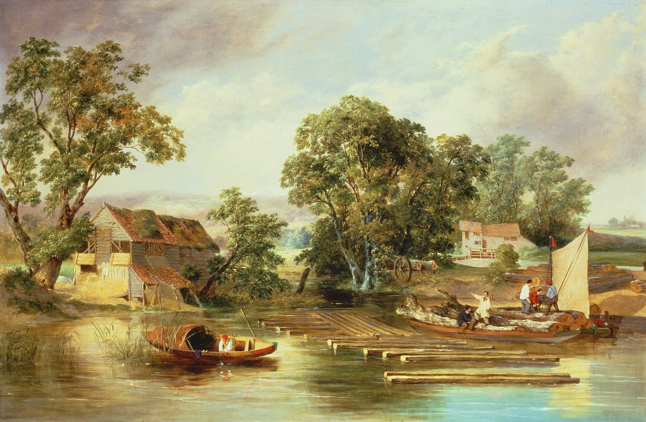 Taverham Paper Mill, Norfolk, 1839 by Alfred Priest