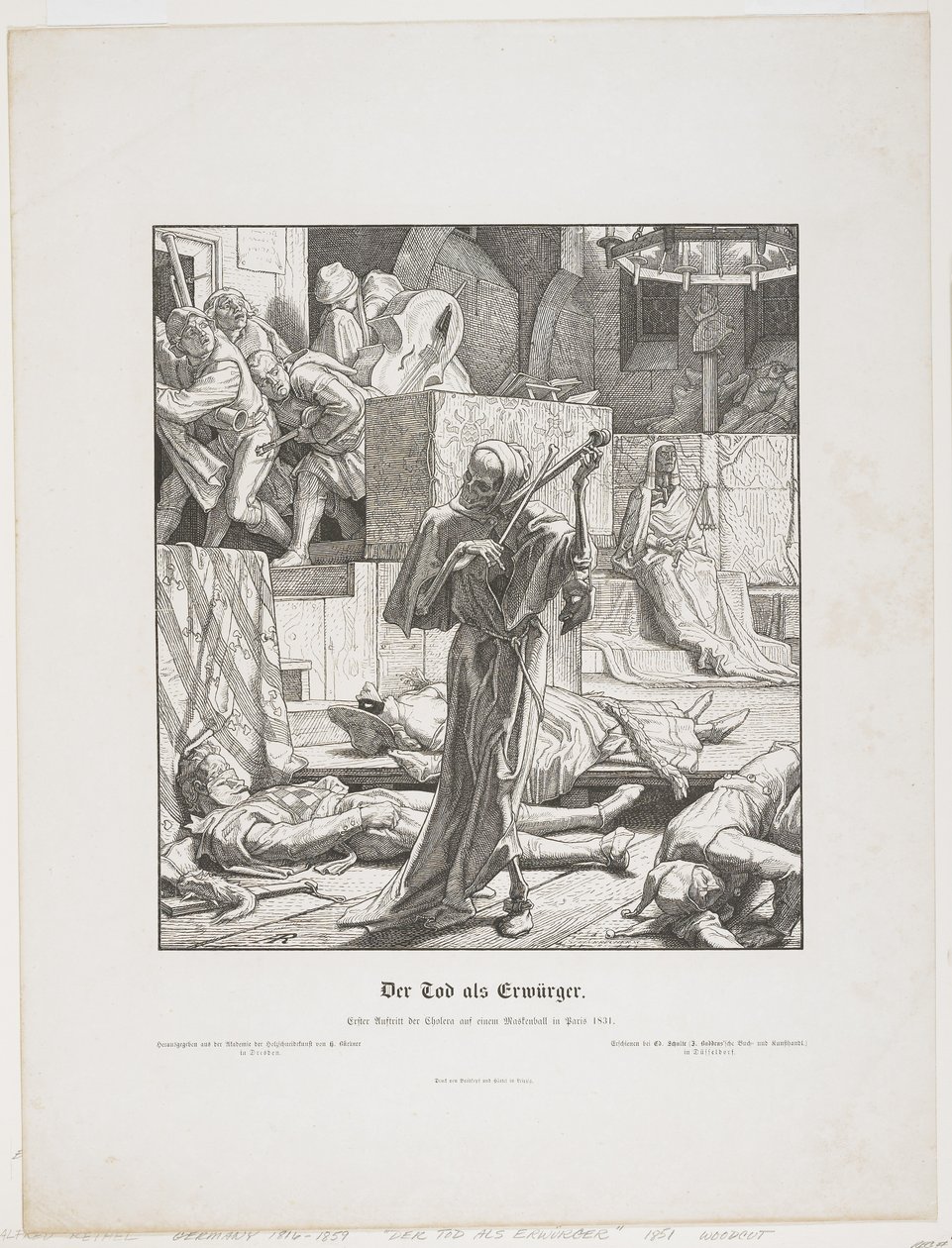 Death as a Strangler by Alfred Rethel