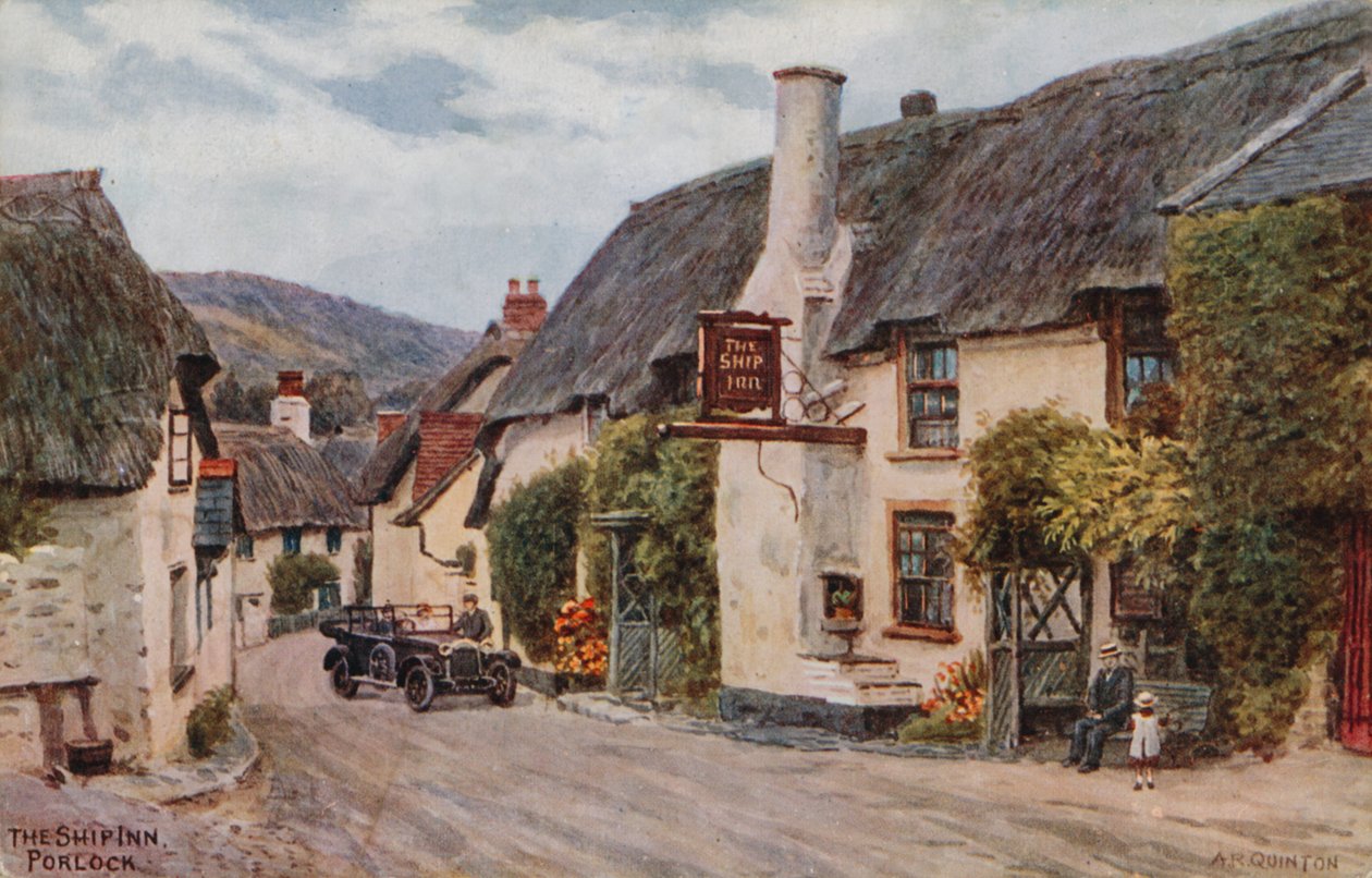 The Ship Inn, Porlock by Alfred Robert Quinton