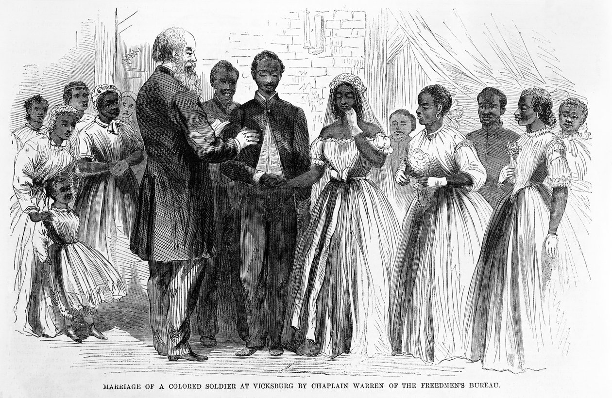 Marriage of a Colored Soldier at Vicksburg by Chaplain Warren of the Freedmen