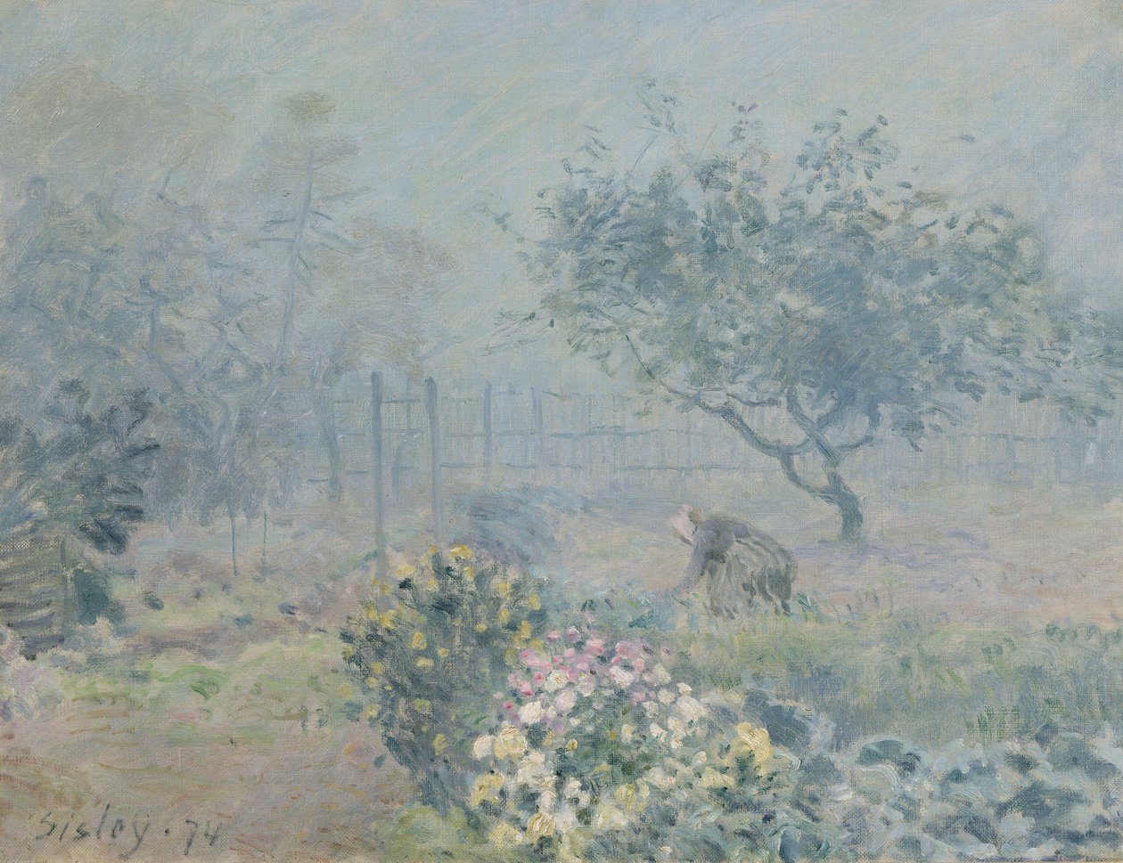 The Fog, Voisins, 1874 by Alfred Sisley