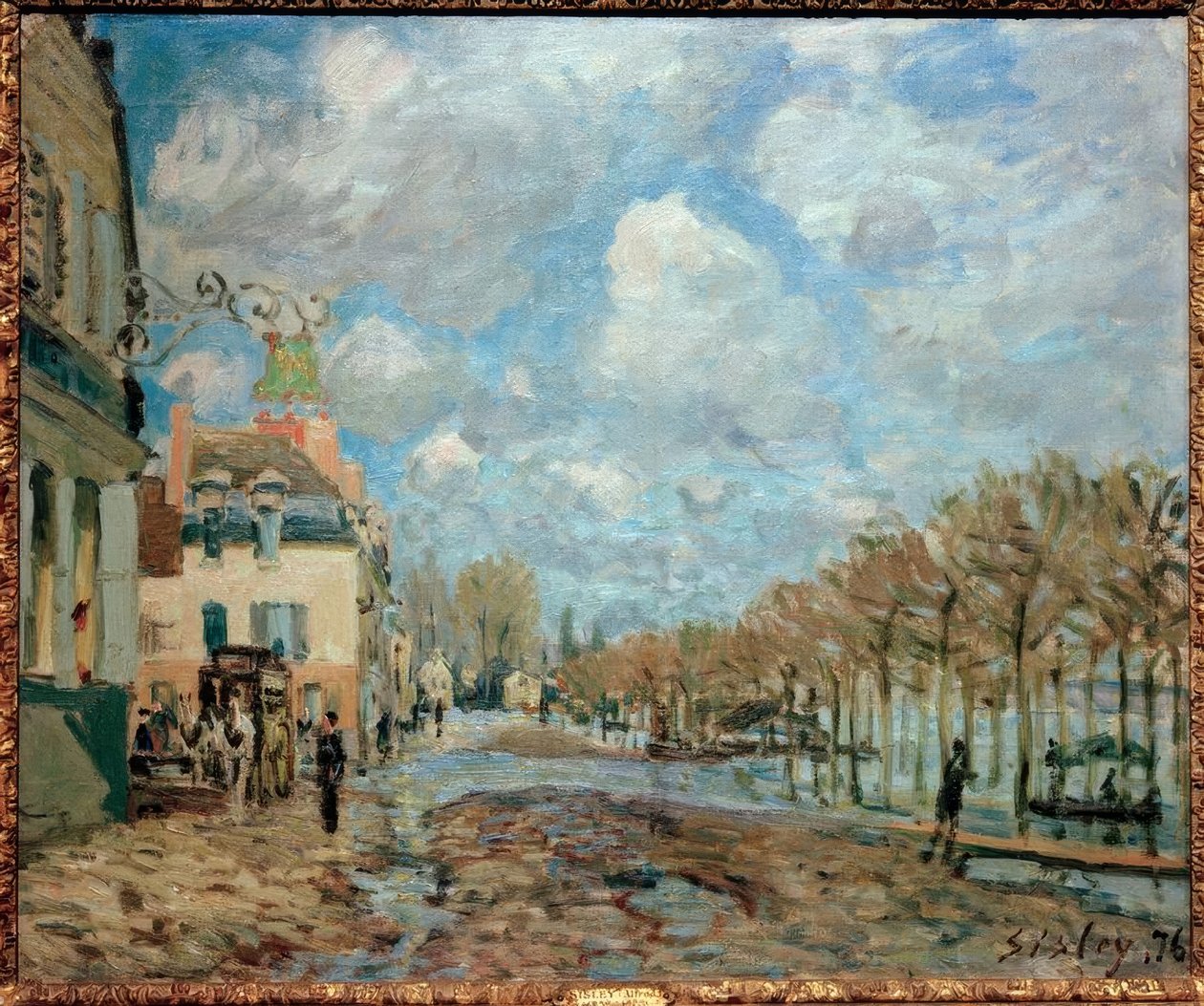 Flood in Port-Marly by Alfred Sisley